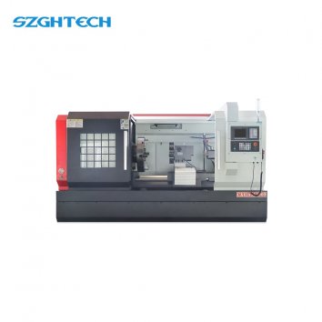 CNC Lathes are normally used for machining parts, where the material / part is clamped and rotated whereas the cutting tool is stationery mounted for OD (Outer Diameter) and ID (Inner Diameter) operations, e.g. shafts and pipes. They are ideal for parts that have same symmetry around an axis that could be chucked up (i.e. radially clamped) in the spindle. CK6180 operates on 2-axis and the tool is located in a fixed position at 8 to 24 station turret. The rotating action of the part is called