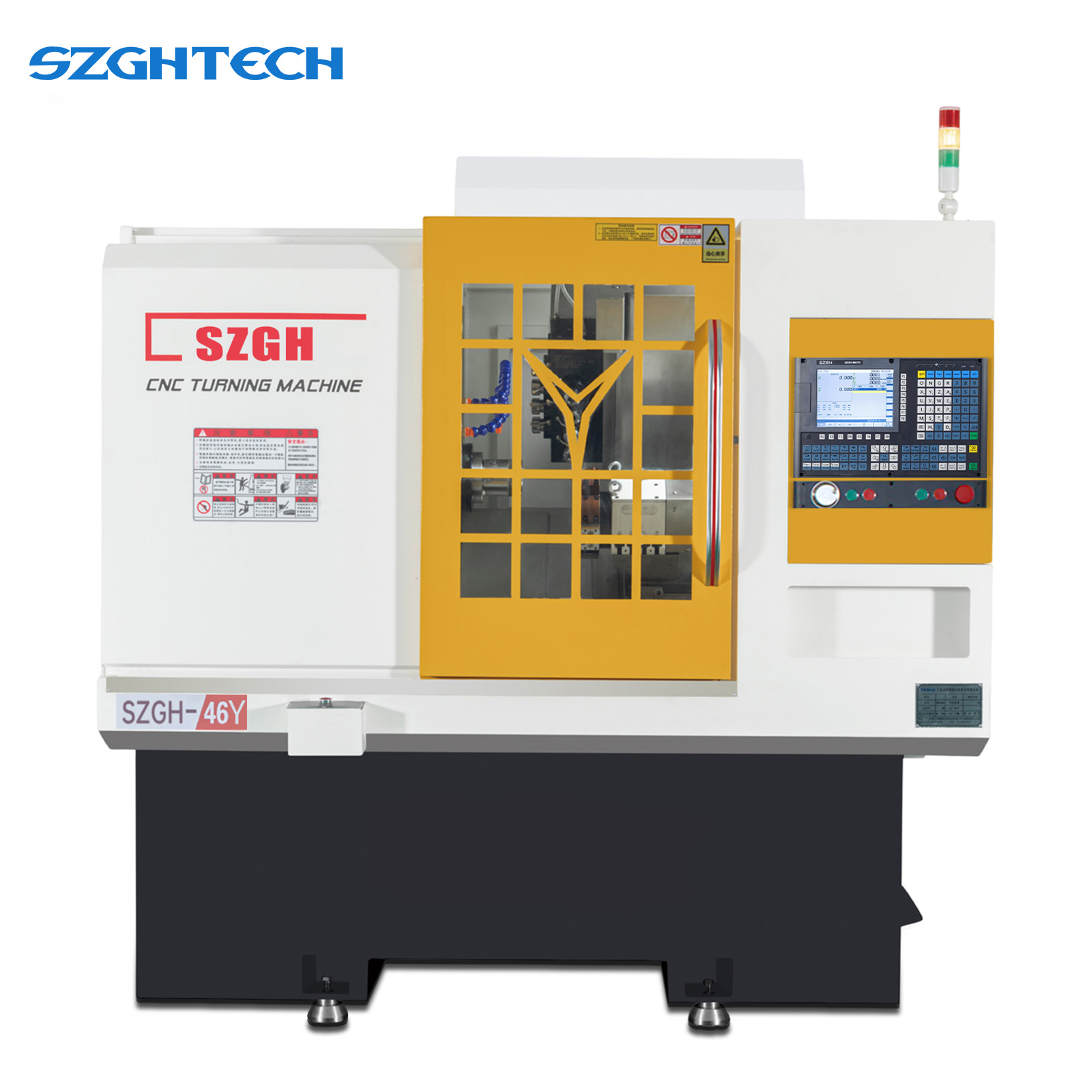 The SZGH-46Y is a high-performance turn-mill machine that integrates turning and milling capabilities, capable of completing multiple complex operations in a single setup. Designed for high-precision, high-efficiency, and versatile machining, it is suitable for the manufacture of aerospace and automotive parts, precision molds, and complex mechanical components.